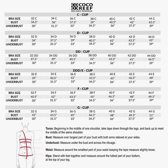 CONTOURS by COCO REEF Shapemaker Swimwear Agate Bandeau Azure Top 16/40D - Picture 15 of 15